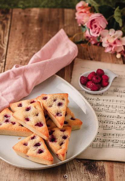 financier framboise fleur d'oranger
