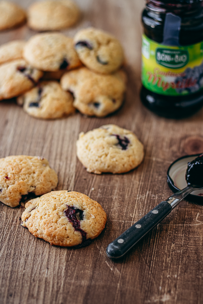 Biscuits myrtille citron