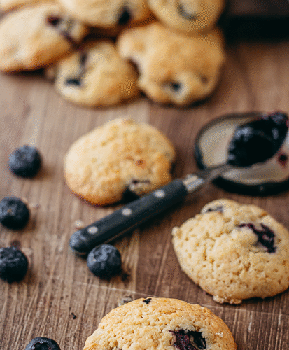 Biscuits myrtille citron