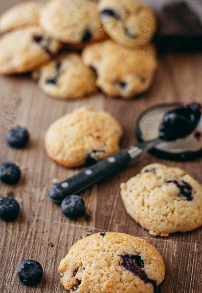 Biscuits myrtille citron