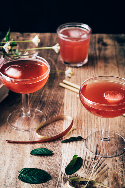 Limonade de rhubarbe maison