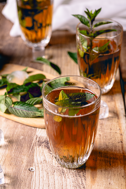 Thé à la menthe maison